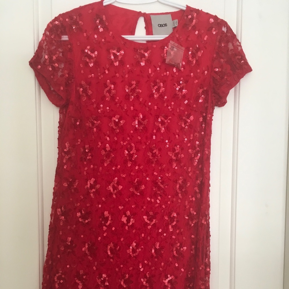 Sequin Dress NWOT Open back